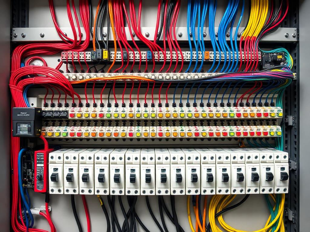 Organised electrical distribution board wiring